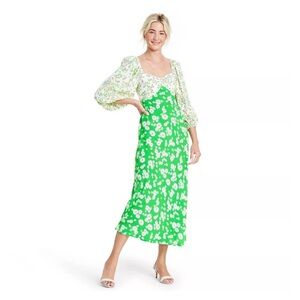 RIXO Daisy Tulip Swing Dress